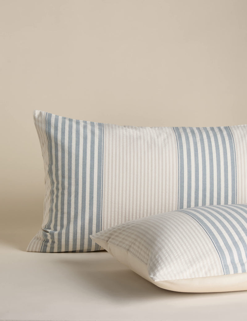 Pure Cotton Carter Stripe Jacquard Bedding Set, imported from the UK