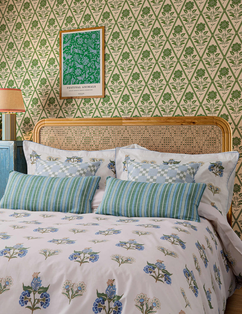 Pure cotton chintz floral bedding set, imported from the UK