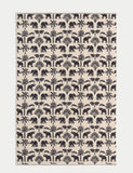 Pure cotton towel with elephant and palm tree design, imported from the UK