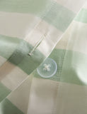 Pure cotton embroidered bow striped single bedding set, imported from the UK