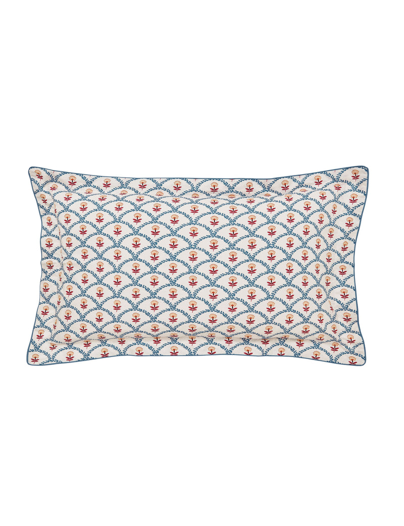 Pure Cotton Floral Scallop Bedding Set, imported from the UK