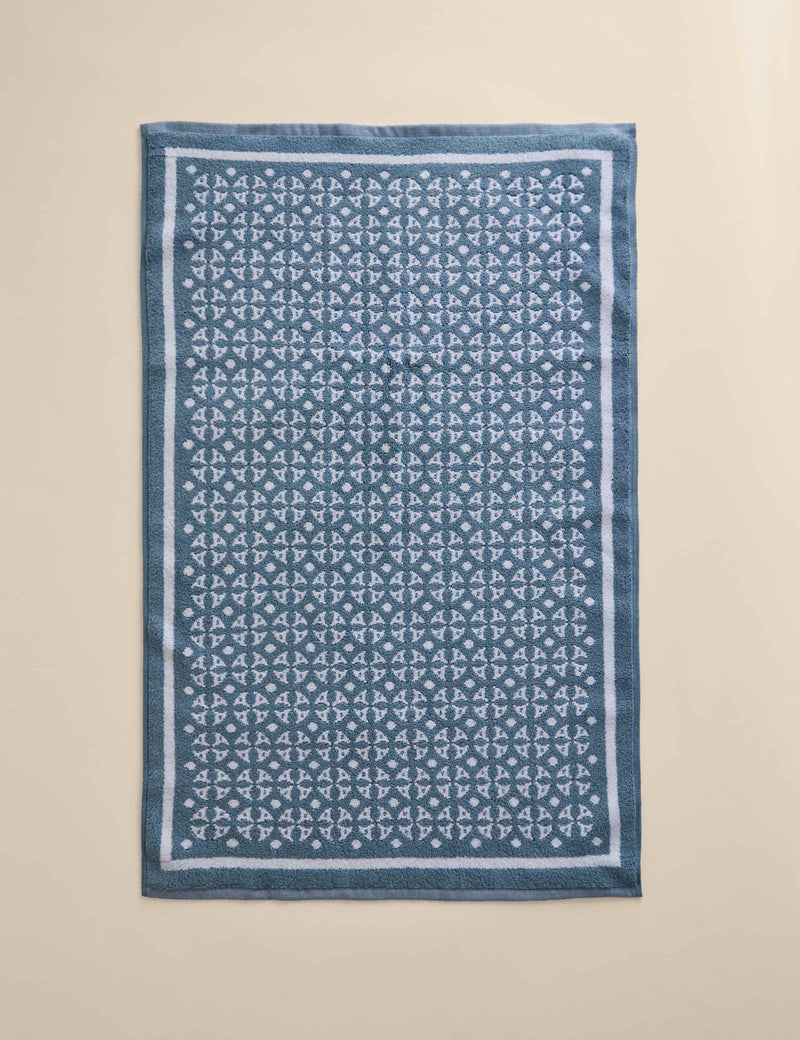 Pure Cotton Geometric Bath Mat