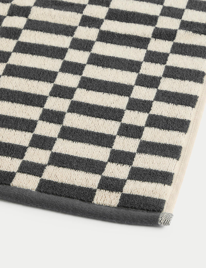 Pure Cotton Geometric Check Towel