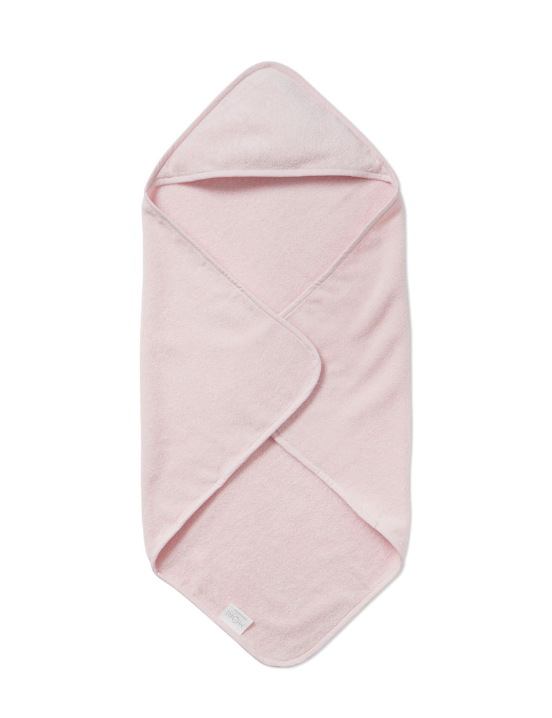 Pure cotton hooded baby towel 750mm x 750mm, imported from the UK