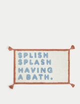 Pure Cotton Splish Splash Tassel Bath Mat 50x80cm