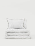 Pure cotton spotty jacquard bedding set, imported from the UK