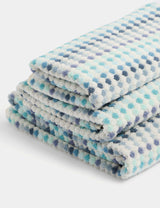 Pure Cotton Spotty Striped Bath Towel