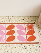 Orla Kiely Pure Cotton Stem Bloom Duo Bath Mat