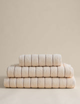 Pure Cotton Textured Striped Bath Towel