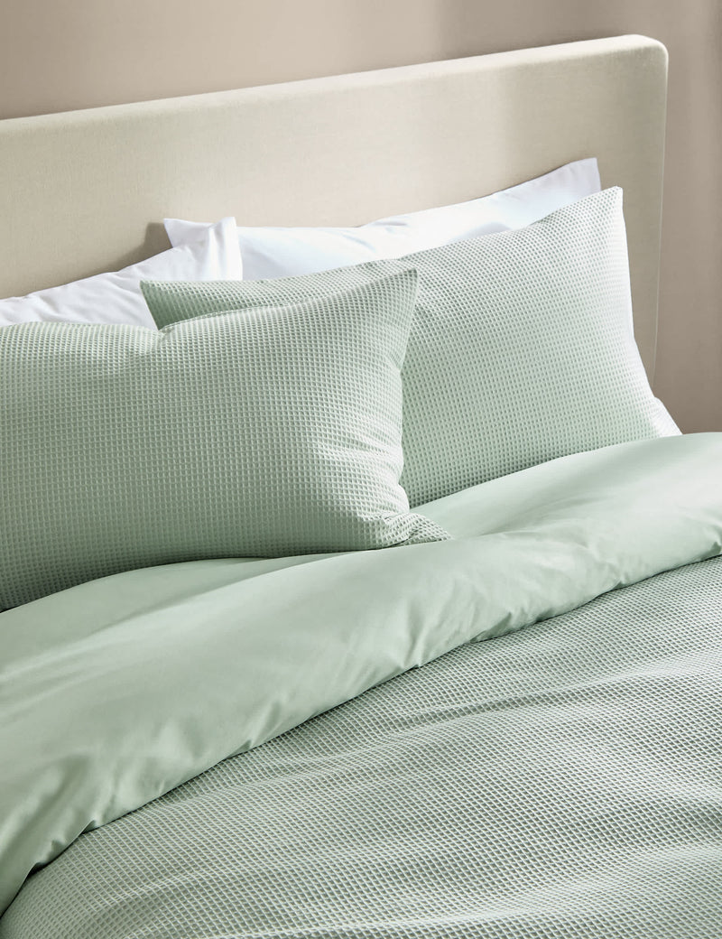 Pure Cotton Waffle Bedding Set