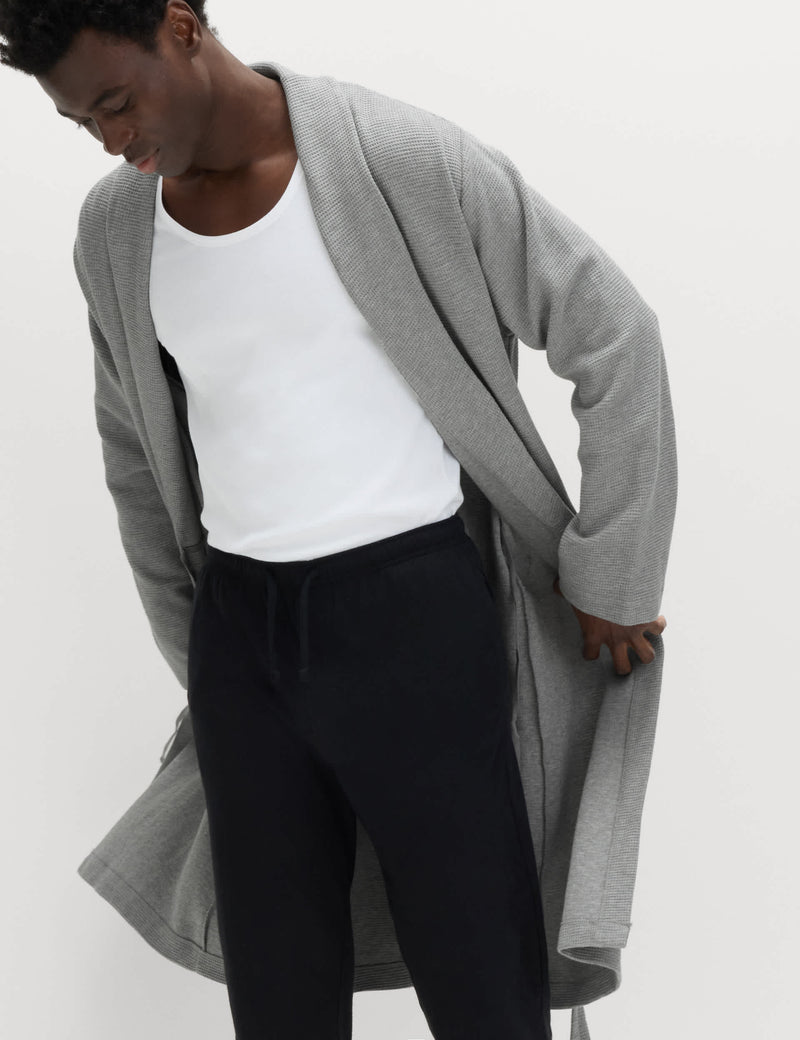 M&S Pure Cotton Waffle Lightweight Dressing Gown, imported from the UK