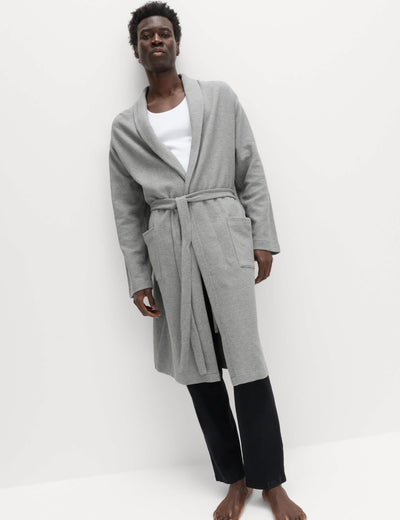 M&S Collection Pure Cotton Waffle Lightweight Dressing Gown Regular Fit