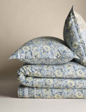 Pure Cotton Woodblock Floral Bedding Set, imported from the UK