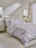 Lipsy Poppy Grey duvet cover and pillowcase set, UK version