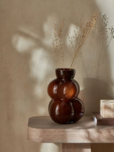 French Connection Brown Bobble Glass Vase 30cm