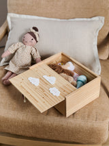 Natural New Baby Cloud Wooden Keepsake Box