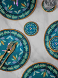 Set of 4 Navy Hummingbird Placemats and Coasters