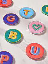 Multi Alphabet Coaster Stoneware 10cm