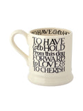Emma Bridgewater cream black toast mug set 2pk - British product