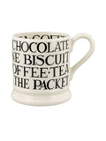 Emma Bridgewater Cream Black Toast 1/2 Pint Mug