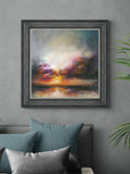 Artko Grey Distant Dawn framed art 63x63cm - British product