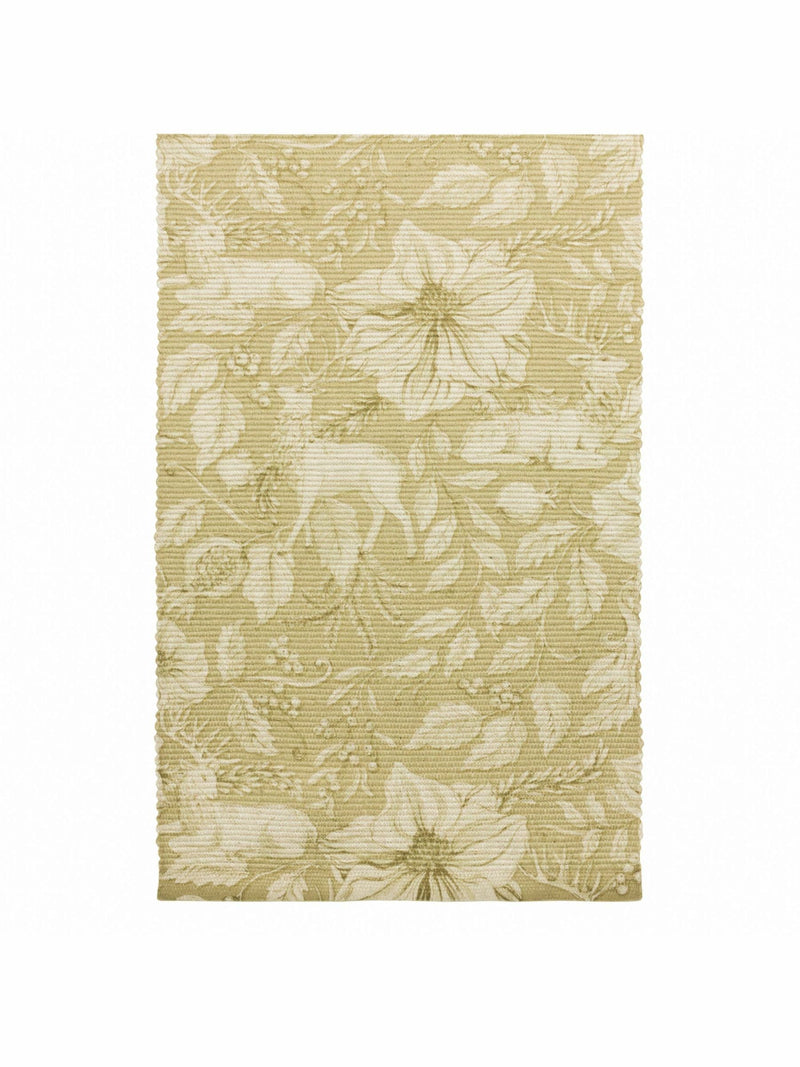 Paoletti Gold Stag Large Christmas Table Runner, imported from the UK