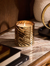 Gold Dark Rose and Oud Astrid Scented Candle 10cm