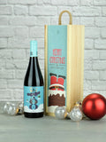 LeBonVin Malbec Red Wine Christmas Wooden Gift Box