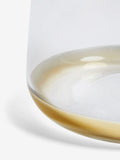 Lipsy Clear Gold Trim Glass Vase