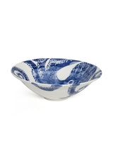 BlissHome Blue Creatures Octopus Ceramic Salad Bowl