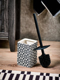 Monochrome Geo Toilet Brush
