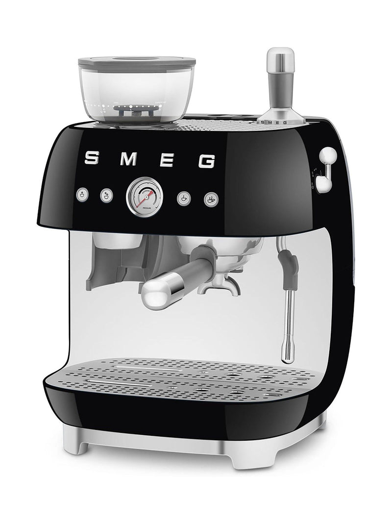 Smeg black espresso coffee machine (British brand)