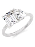 Beaverbrooks Sterling Silver Cubic Zirconia Ring