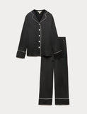 Autograph Satin Revere Pyjama Set (British brand)