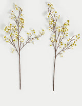 Set of 2 Artificial Cherry Blossom Stems Home Decor
