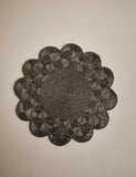 Set of 2 Beaded Scallop Placemats
