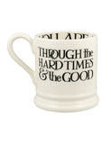 Set of 2 Black Toast You & Me Mugs