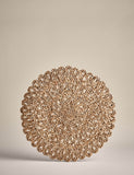 Floral rattan placemats set of 2 (British brand)
