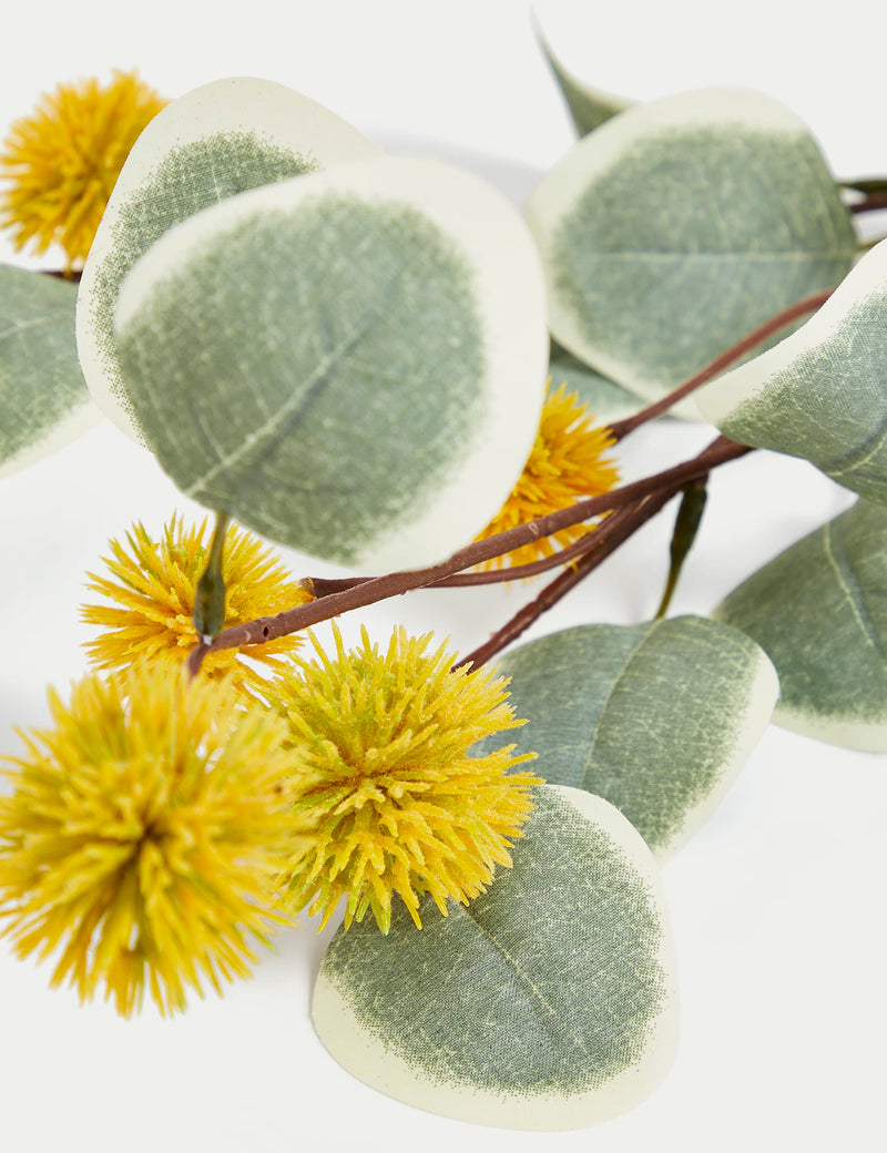 Set of 3 artificial eucalyptus single stems (British brand)