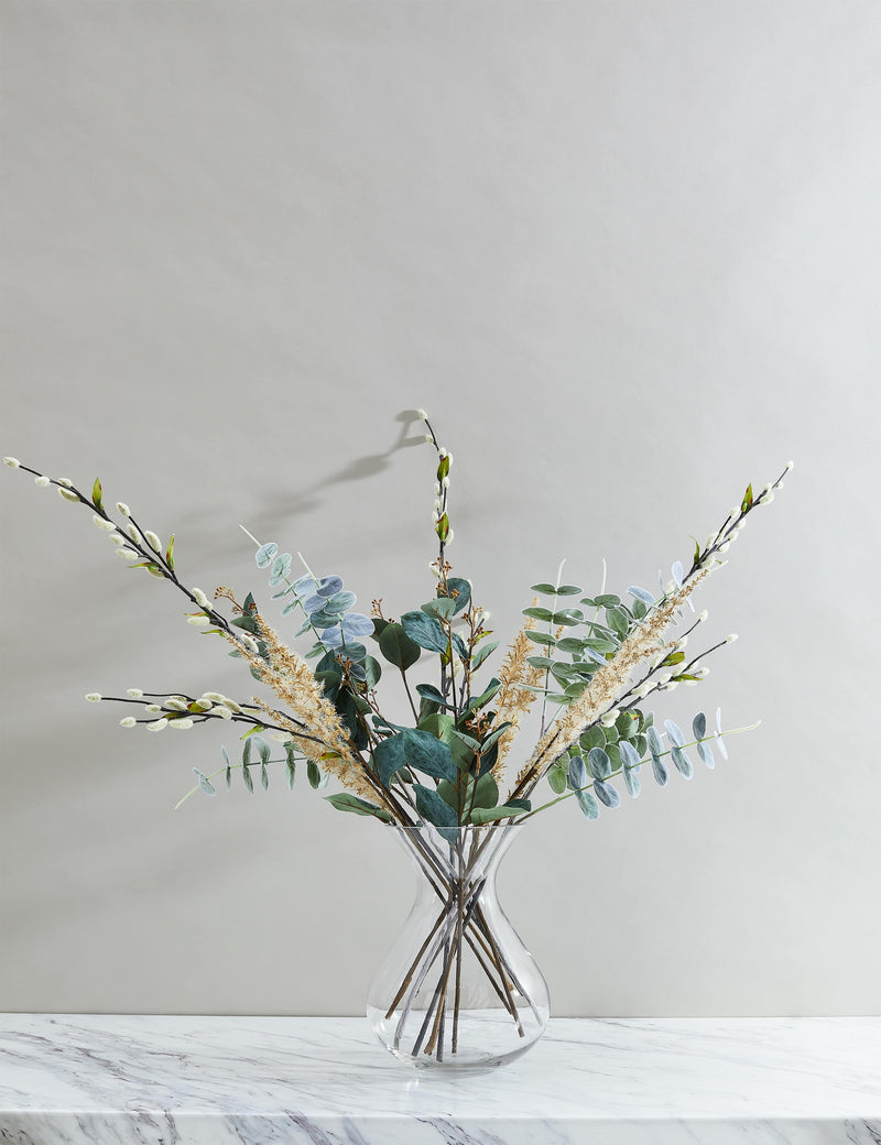 Set of three artificial willow single stems, 91.4 cm tall (British brand)