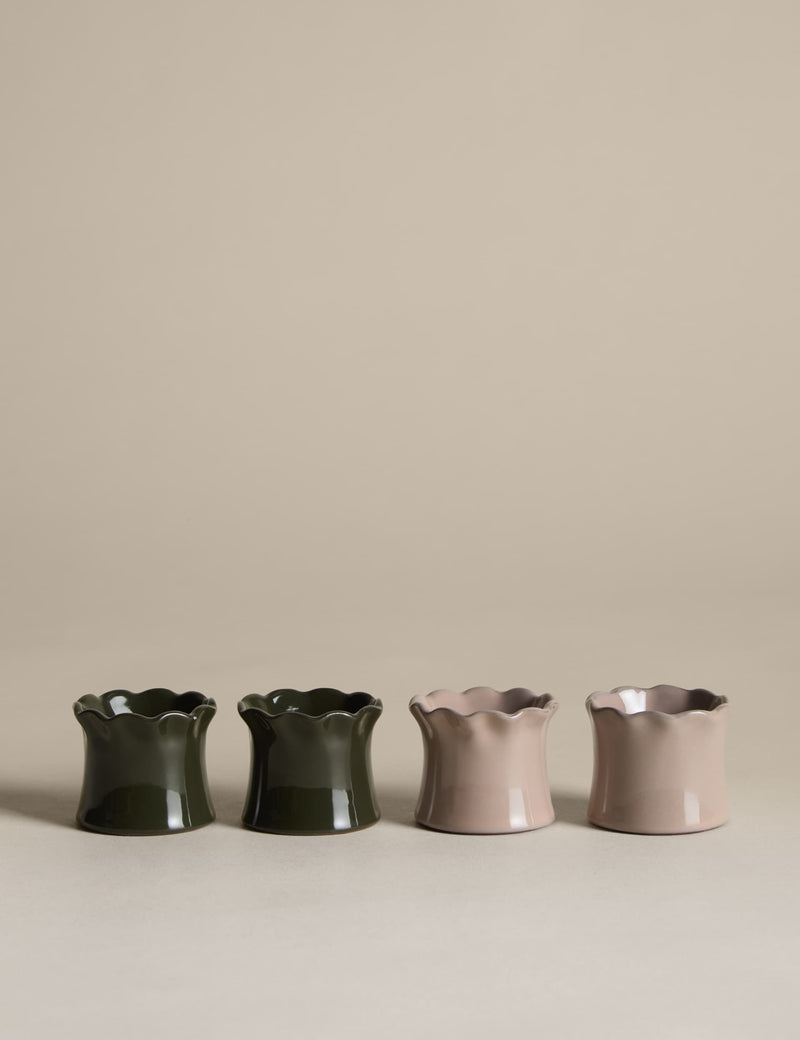 Ceramic napkin rings set of 4 (British brand)