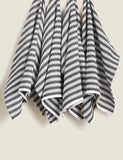 Set of 4 cotton-rich basket weave tea towels (British brand)