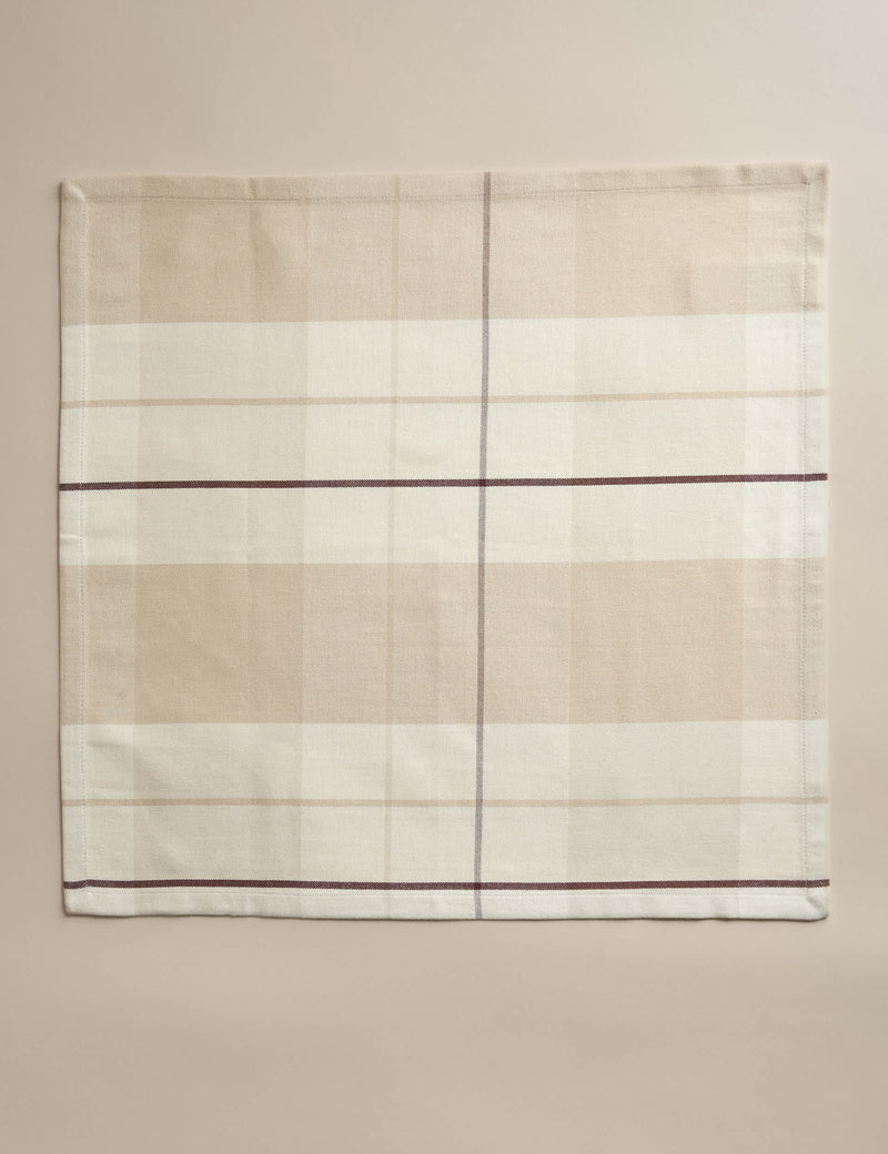 Set of 4 cotton rich checked napkins (British brand)