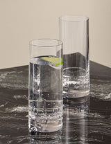 M&S X Kelly Hoppen Etched Hi Ball Crystal Drinking Glasses Set of 4