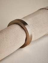 Set of 4 Metallic Napkin Rings Tableware Set