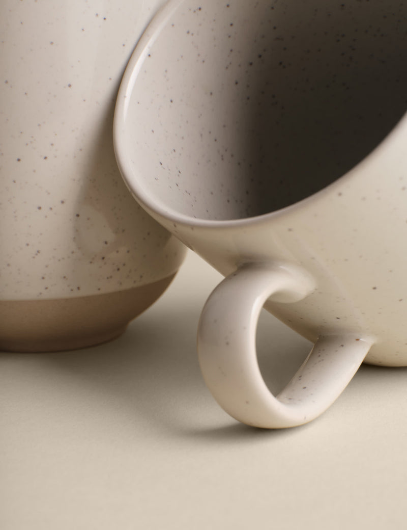 Speckle ceramic latte mugs set of four (British brand)
