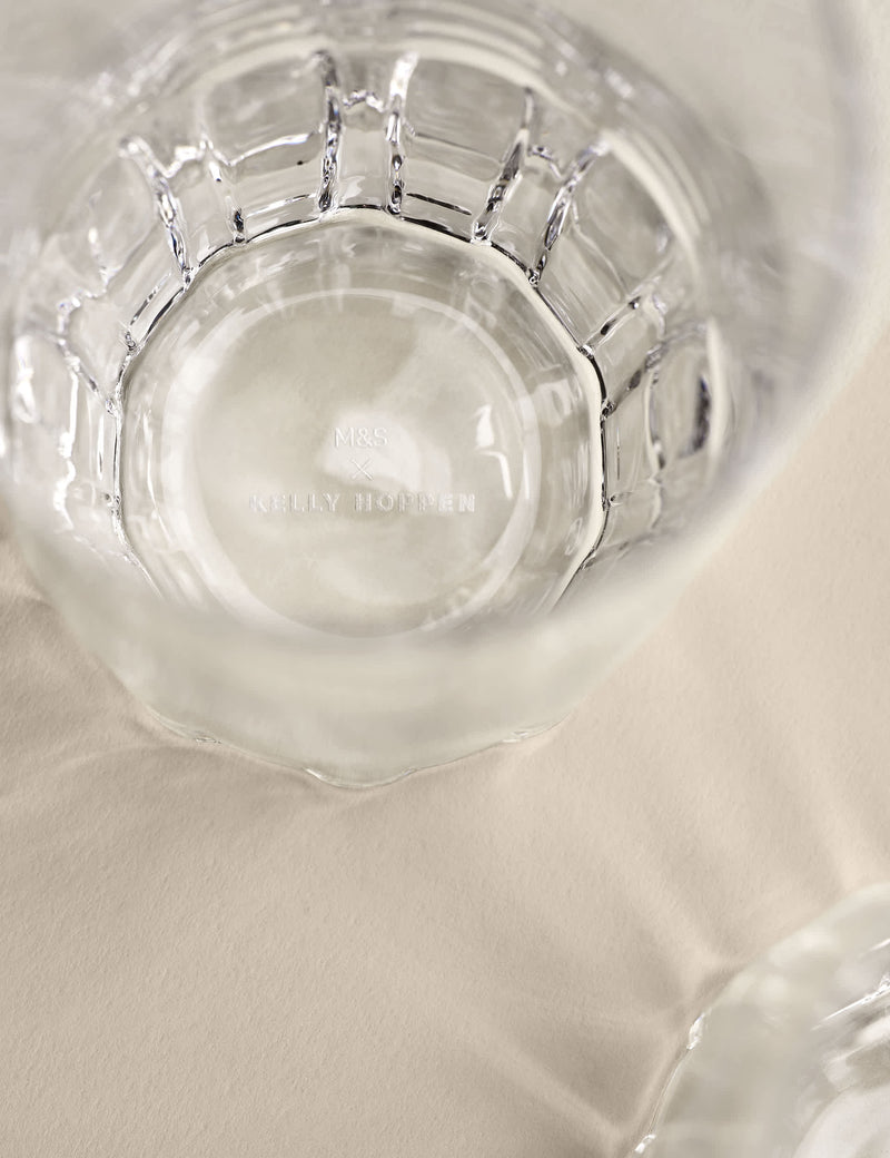 M&S X Kelly Hoppen textured tumblers set of 4 (British brand)