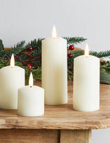 TruGlow Pillar LED Candles Set of 4