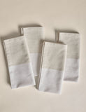 M&S X Kelly Hoppen woven banded napkins set of 4 (British brand)