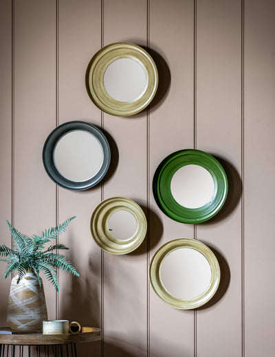 Gallery Direct Crosby Round Wall Mirrors Set of 5